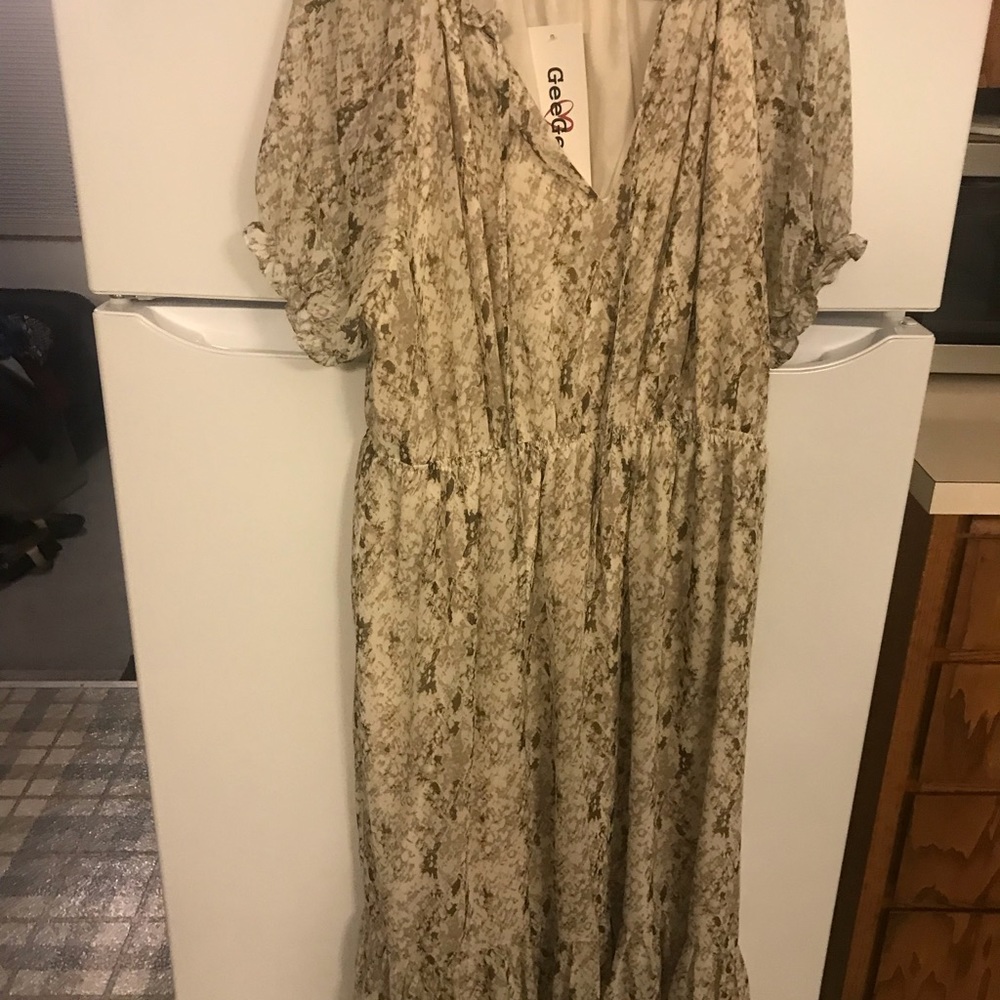GeeGee dress beige/brown